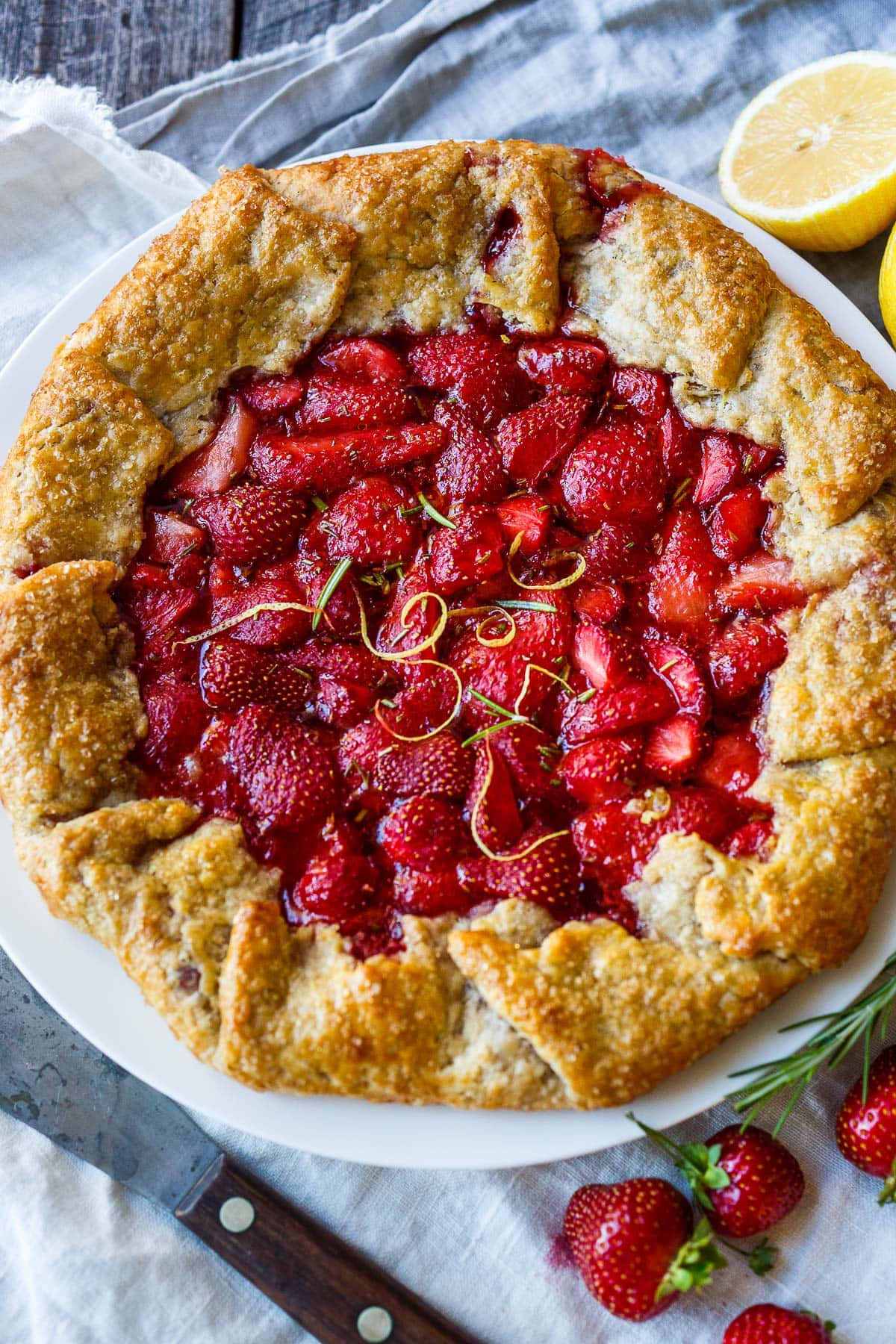 strawberry galette. 