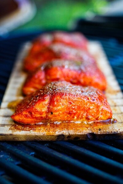Cedar Plank Salmon (Easy, healthy &amp; delicious!) | Feasting At Home