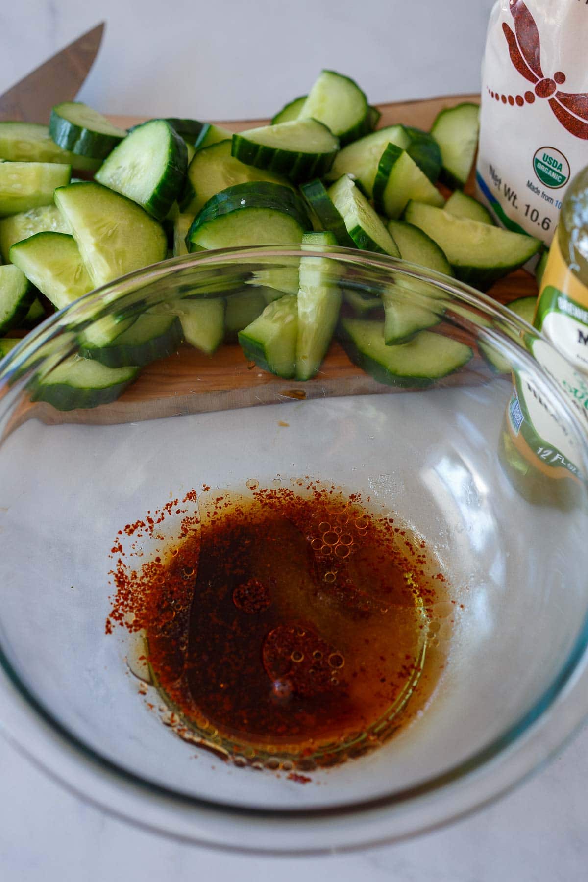 Dressing for Korean Cucumber Salad.