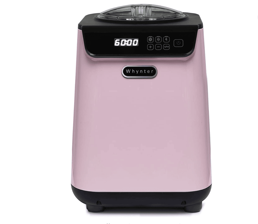 Splurge-worthy kitchen tools. Whynter Ice cream maker in Pink 