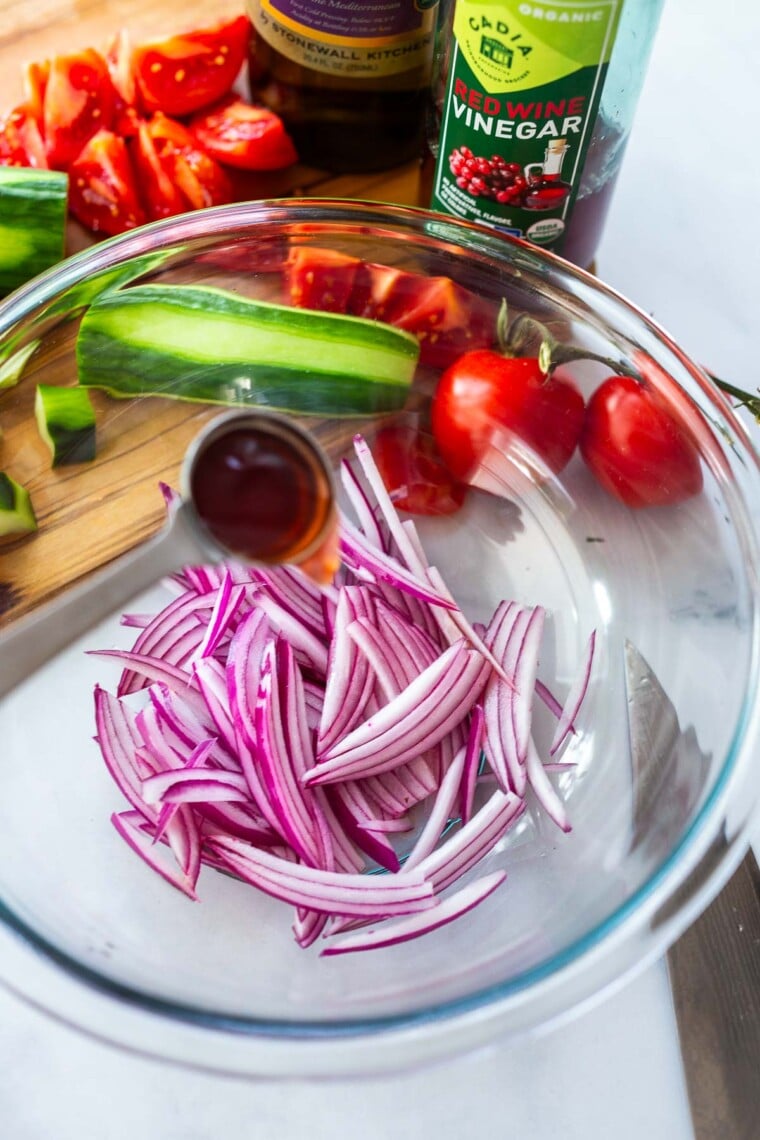 Cucumber & Tomato Salad Feasting At Home