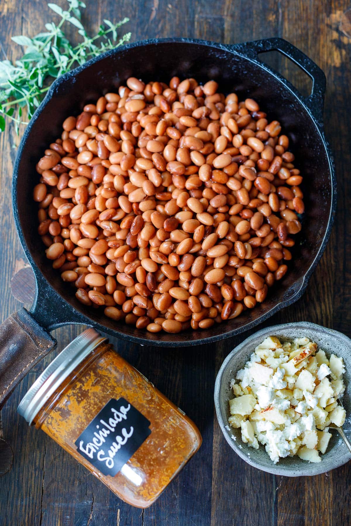 Ingredients in Enchilada Beans