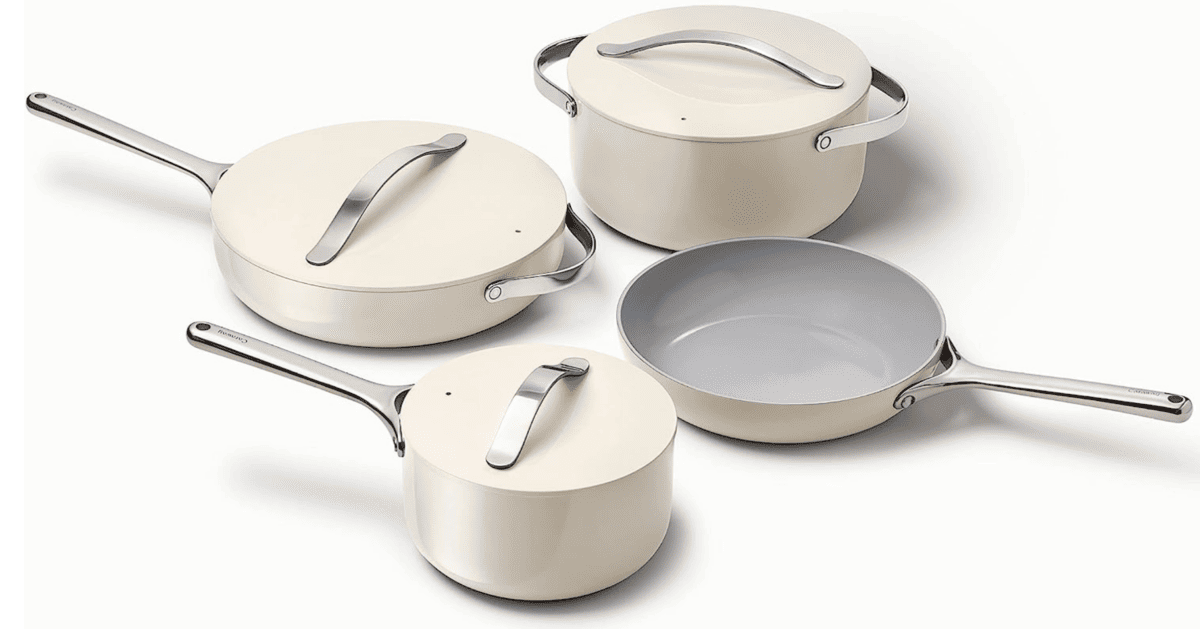 Kitchen gift idea: Caraway non toxic cookware set.