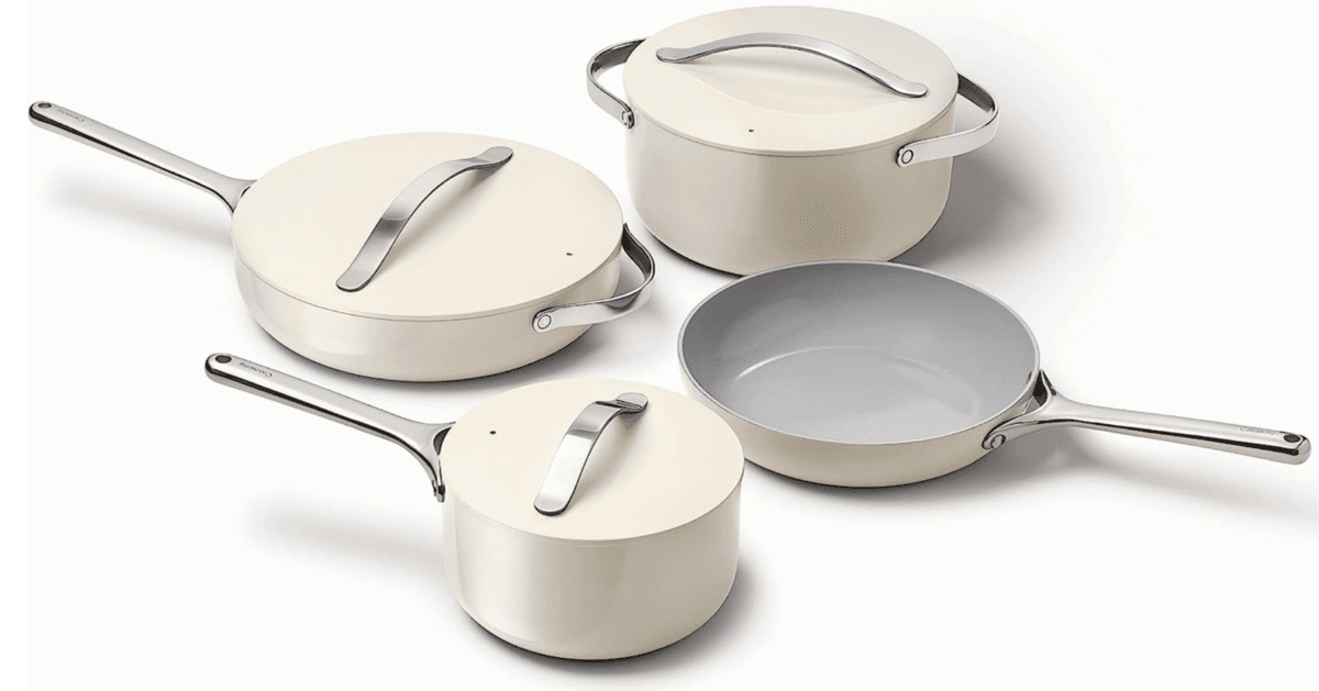 Kitchen gift idea: Caraway non toxic cookware set. 