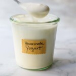 homemade yogurt in a jar