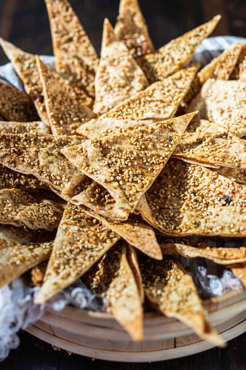 homemade pita chips