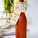 If you're a fan of Cholula or Tapatio hot sauce, you'll love this homemade version that can be whipped up in just 5 minutes! Using simple ingredients you probably already have on hand, this 5-minute Hot Sauce recipe helps you create the flavor of your favorite hot sauce brand without having to run to the store.