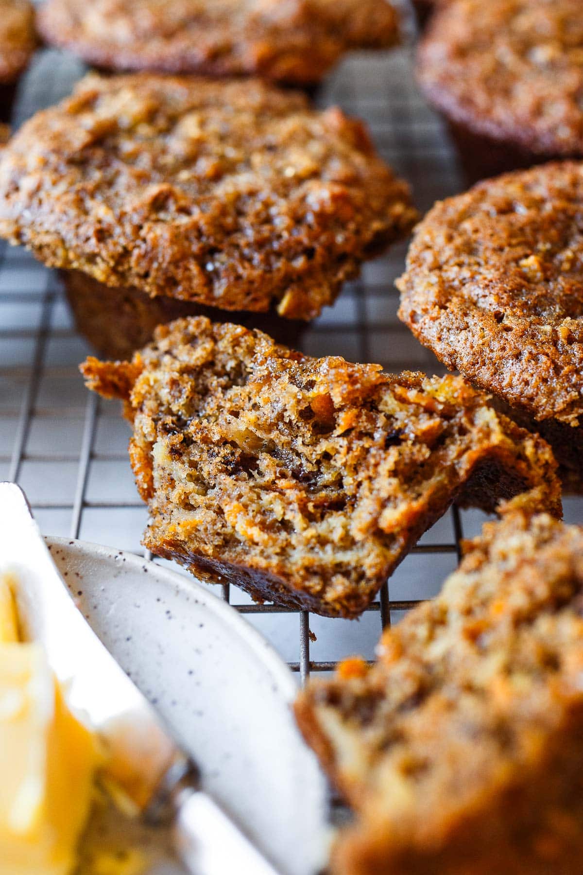 Tender and moist, Morning Glory Muffins are a delicious and nutritious grab-and-go breakfast packed with healthy ingredients. Make a batch for the week!