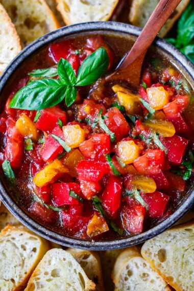 Are you looking for the perfect recipe for Tomato Bruschetta? Here are a few tips to elevate this classic summer appetizer!