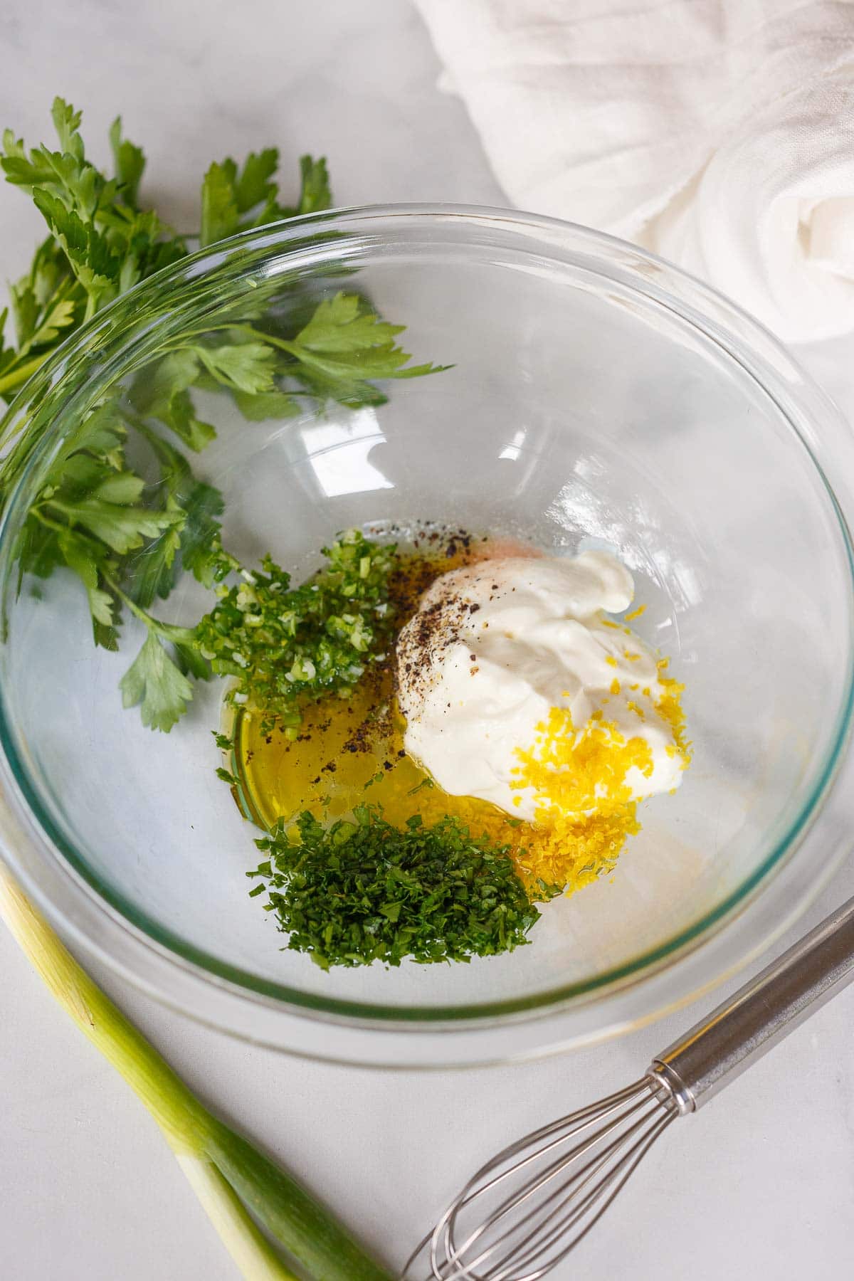 Salad dressing for Waldorf Salad.