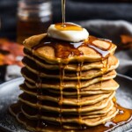 These fluffy pumpkin pancakes are perfect for cozy fall weekend mornings. Loaded with pumpkin and warming spices, they are nourishing, flavorful and comforting. Vegan-adaptable and GF-adaptable!