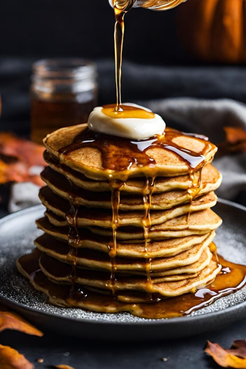 These fluffy pumpkin pancakes are perfect for cozy fall weekend mornings. Loaded with pumpkin and warming spices, they are nourishing, flavorful and comforting. Vegan-adaptable and GF-adaptable!