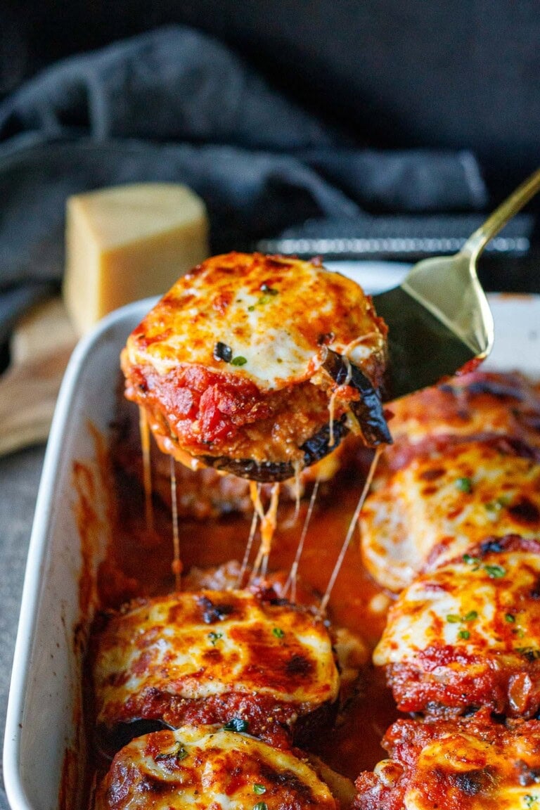 Crispy Baked Eggplant Parmesan