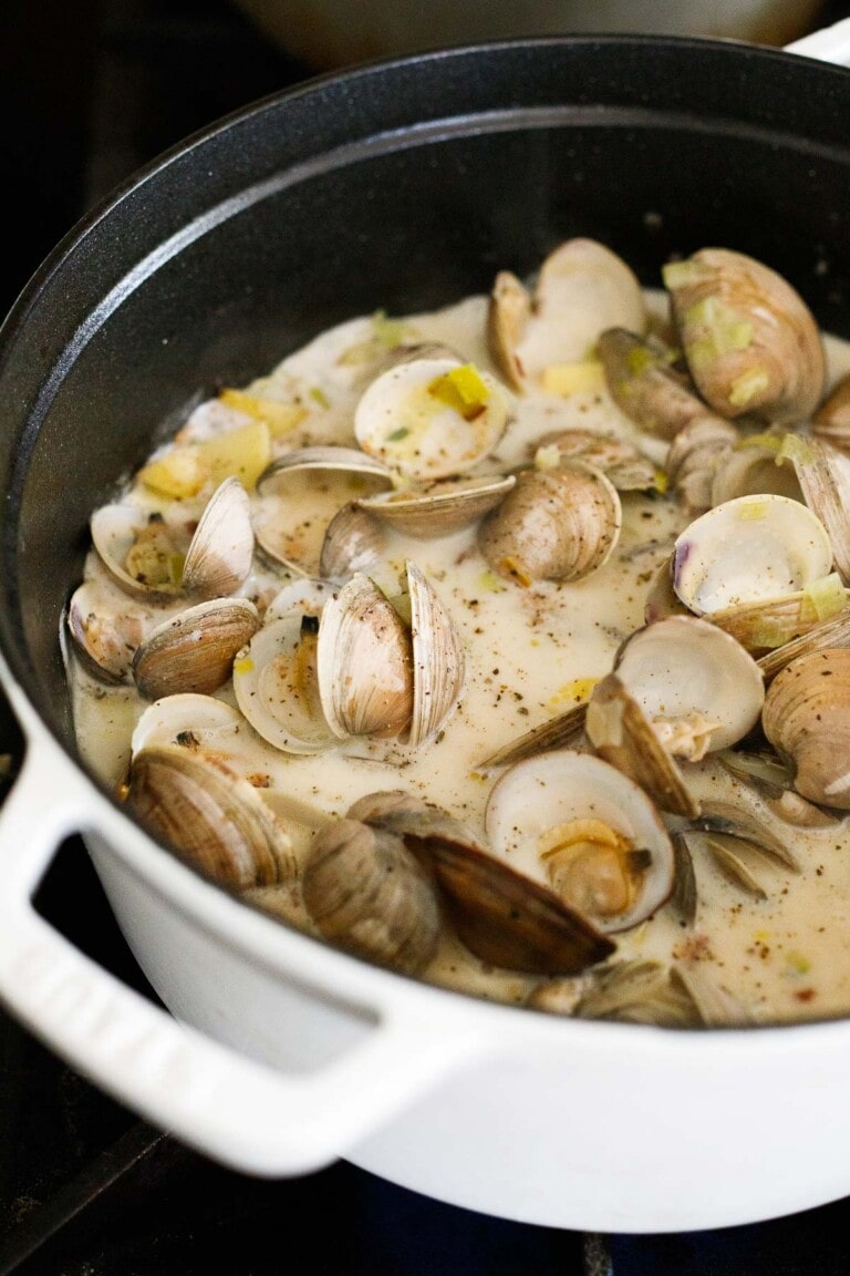 Fresh Clam Chowder Recipe | Feasting At Home