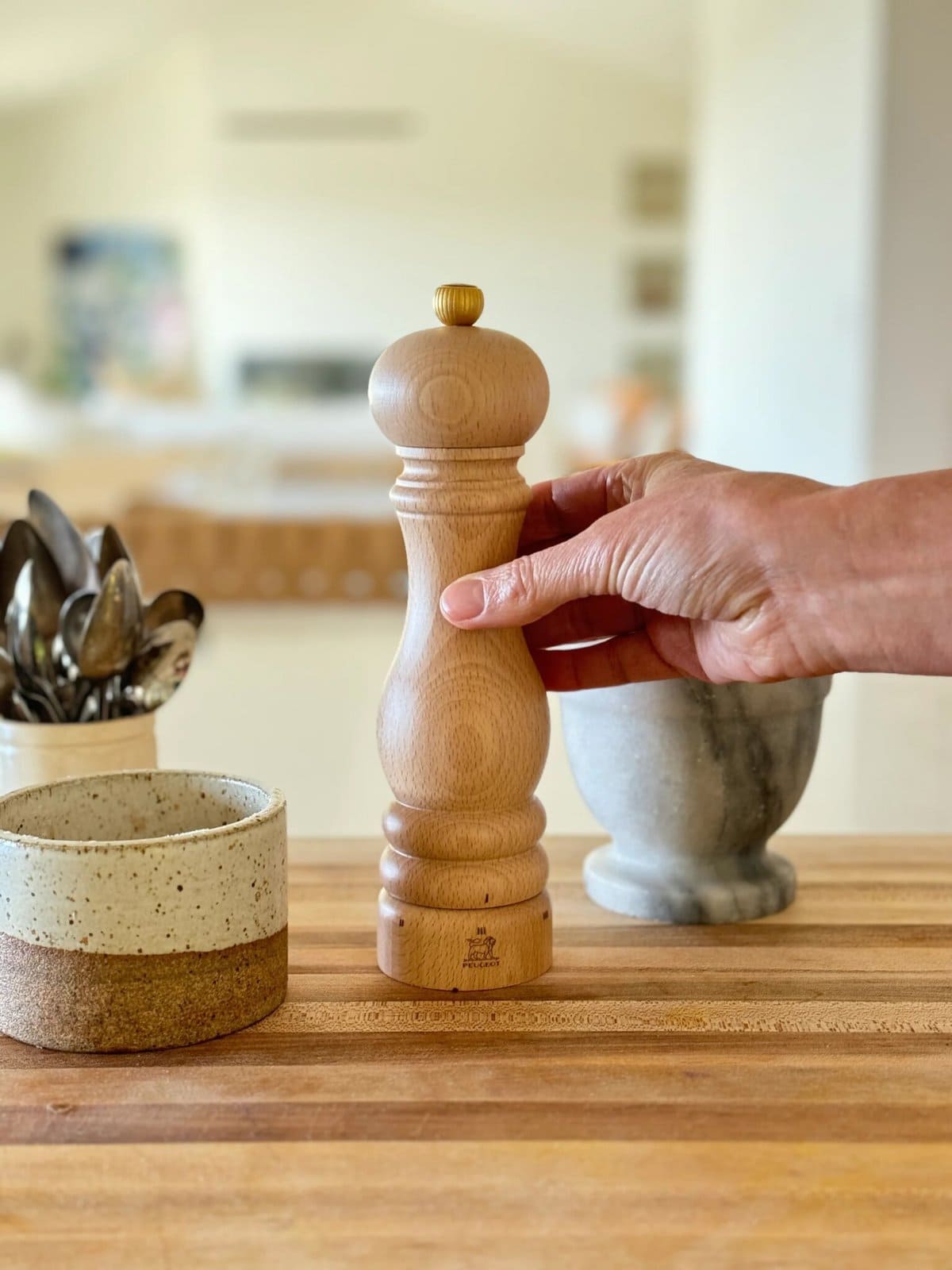 Kitchen gift ideas for chefs and home cooks: Peugeot Pepper mill. 