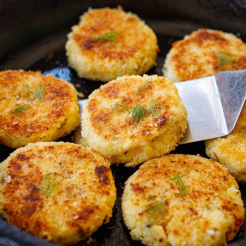 leftover mashed potato cakes