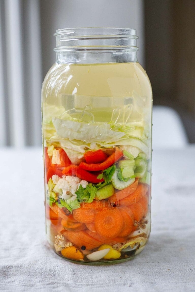 Rich in probiotics, the Gut Shot is a fermented vegetable drink that supports gut health by creating diversity in the microbiome—an easy step-by-step guide using veggies you already have with just 15 minutes of hands-on time.