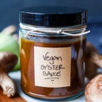 An easy recipe for Vegan Oyster Sauce bursting with umami flavor, free of additives and preservatives. A perfect replacement for traditional oyster sauce. Gluten-free.