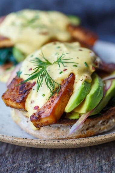 vegan eggs benedict