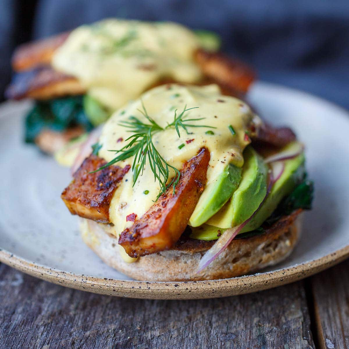 vegan eggs benedict