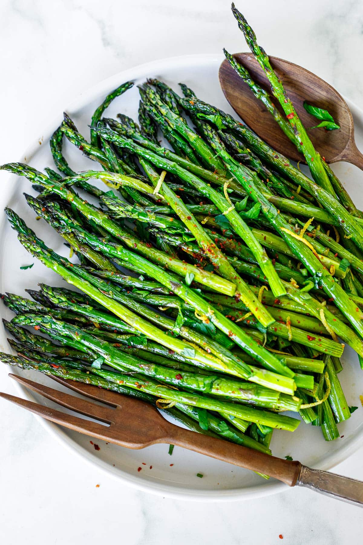 roasted asparagus.