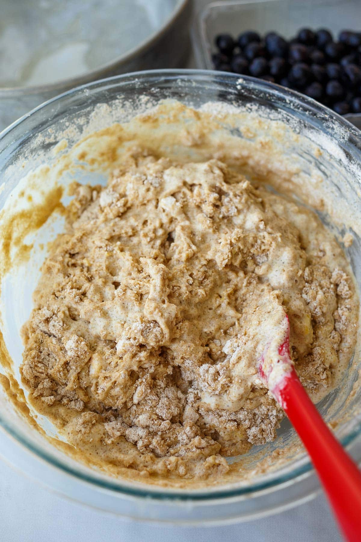 blueberry coffee cake batter. 