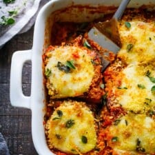 Crispy Baked Eggplant Parmesan Recipe