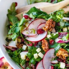 Apple Salad with White Cheddar and Walnuts