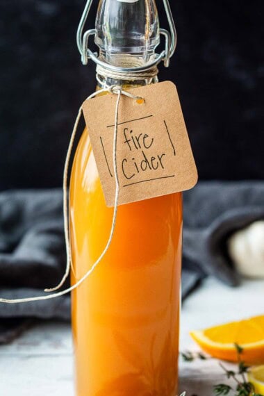 Boost your immunity with this tried and true folk remedy! Fire Cider is filled with pungent antioxidant roots, herbs, and aromatics. Keep this tonic handy throughout cold and flu season.