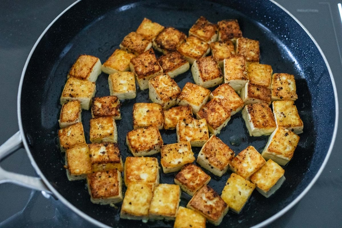 make the crispy tofu.