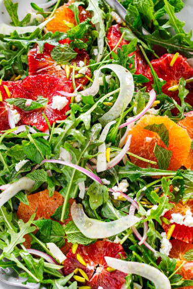 fennel orange salad with citrus vinaigrette