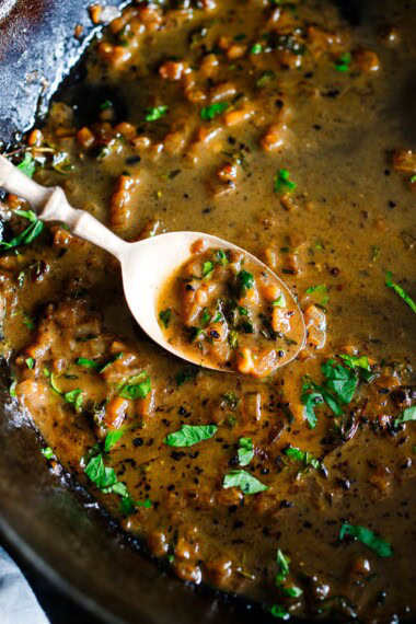 Everything you need to know about making a simple delicious pan sauce! Whether it's for steak, chicken, fish or mushrooms, you'll love our easy basic method.