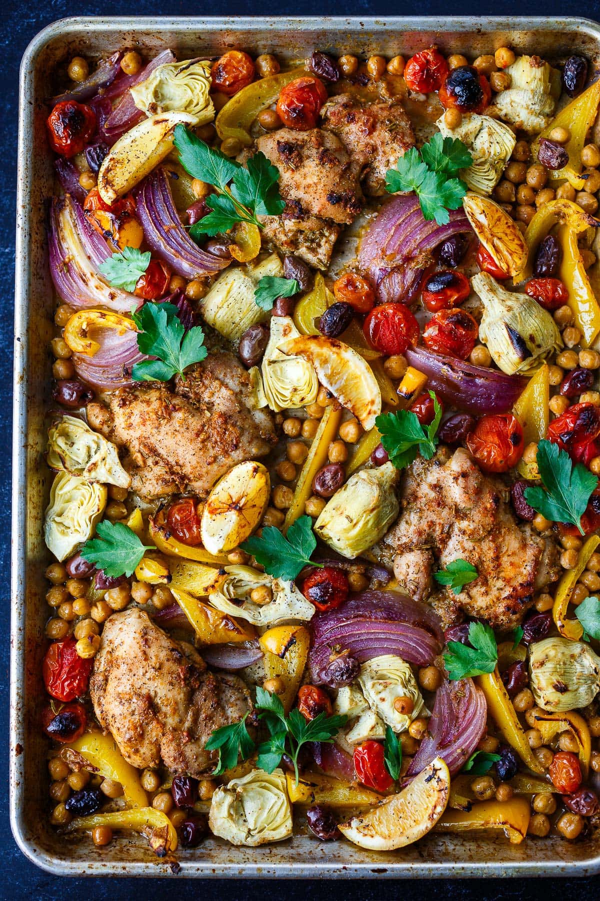 Sheet pan Chicken dinner.