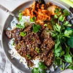 Learn our method for making the best Korean beef bulgogi! Succulent slices of beef are marinated until tender, then caramelized in a pan, resulting in mouth-wateringly tender meat with caramelized edges and bold flavor.