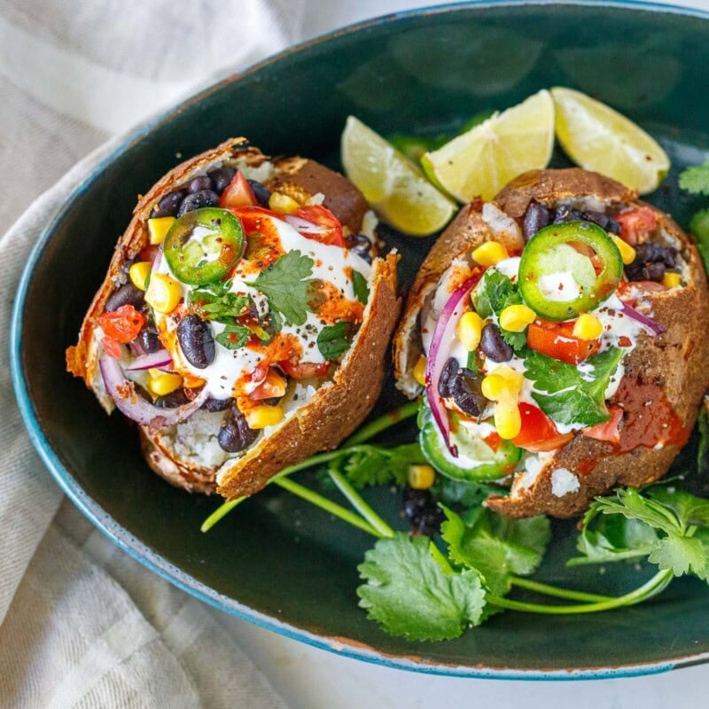 Mexican baked potatoes