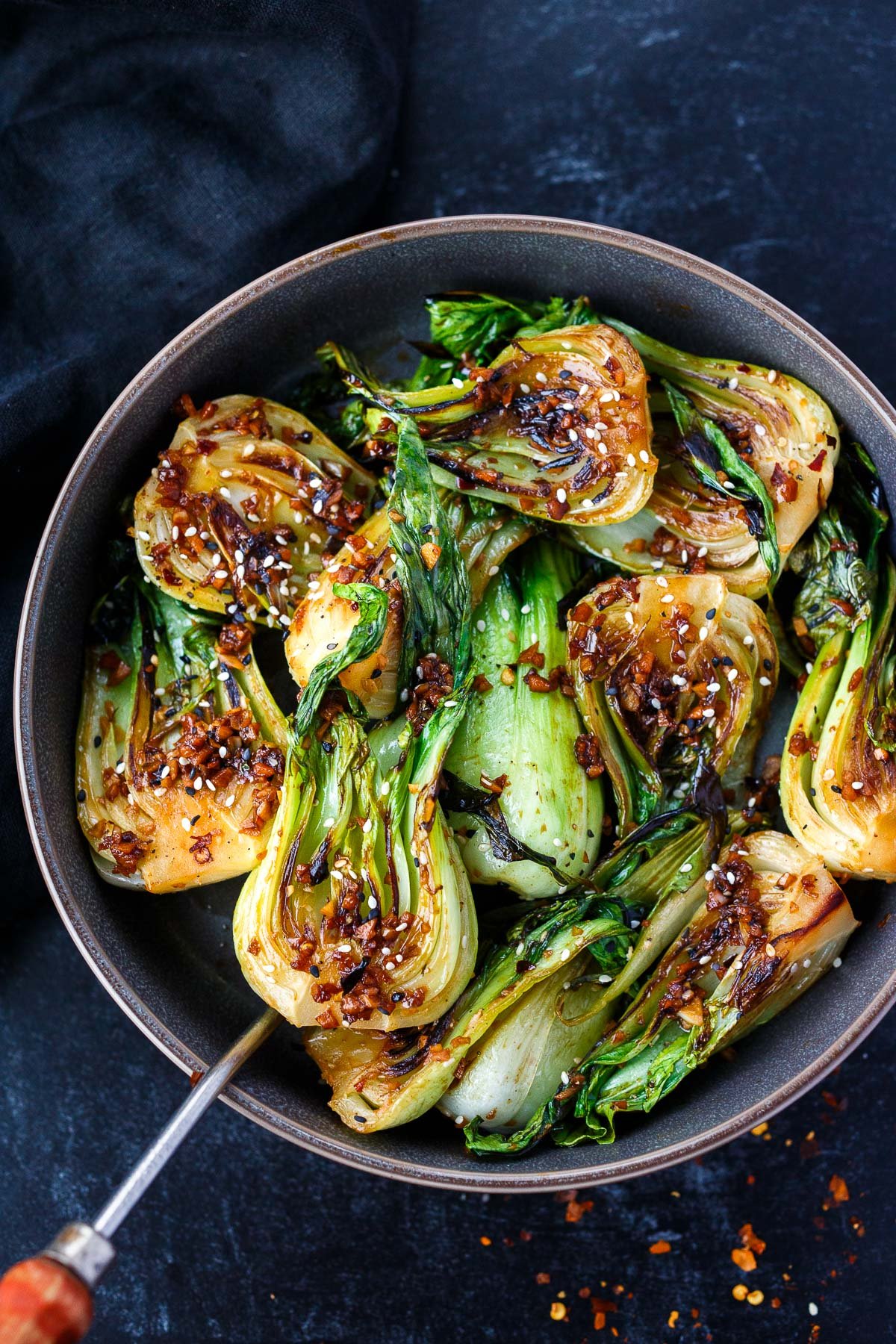 This bok choy recipe comes together fast and easy, delivering fresh, clean Asian flavor — a simple stir-fry and healthy side dish your body will crave. Vegan, gluten-free, adaptable, and easy!