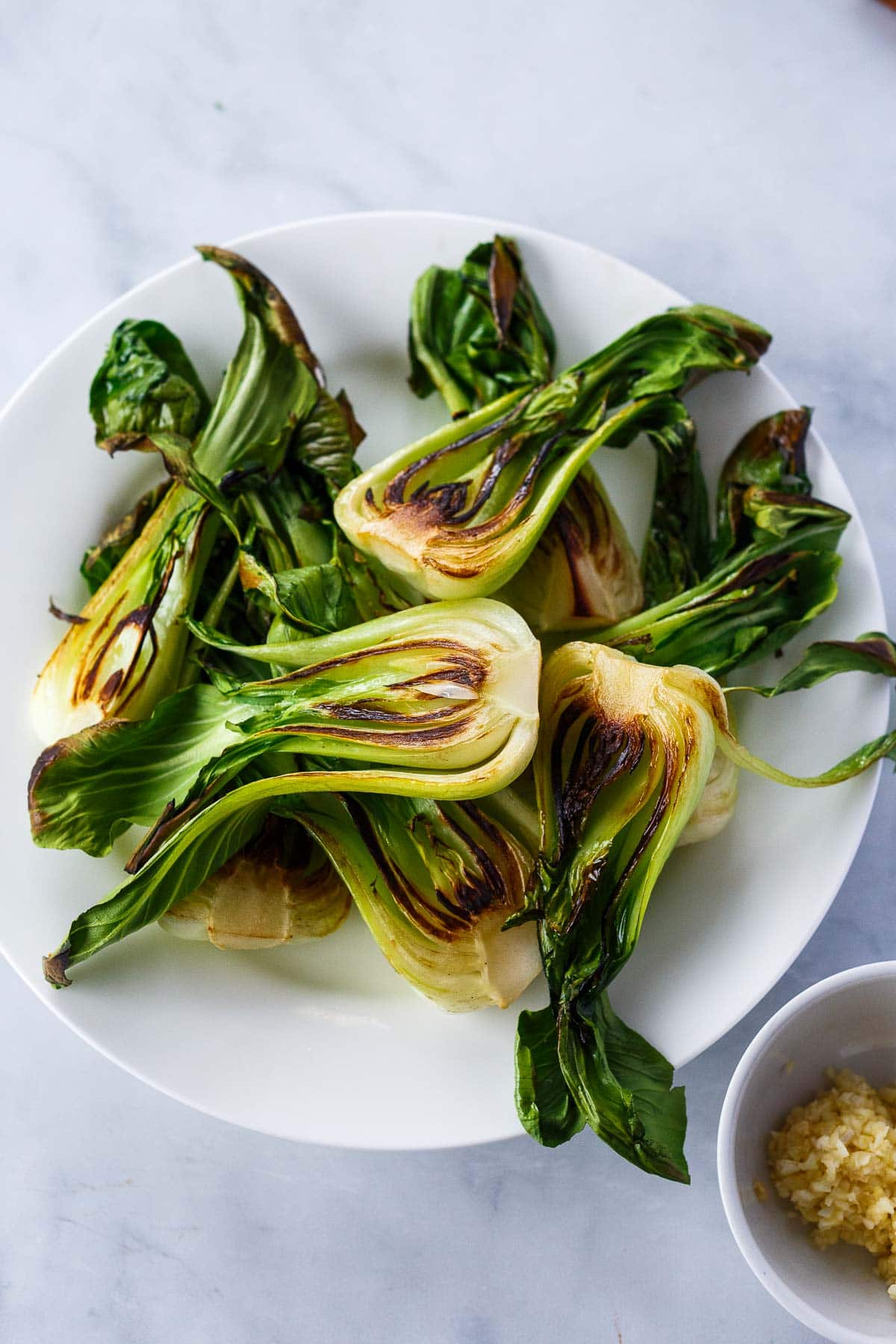 setting bok choy aside.