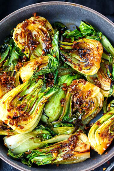 This bok choy recipe comes together fast and easy, delivering fresh, clean Asian flavor — a simple stir-fry and healthy side dish your body will crave. Vegan, gluten-free, adaptable, and easy!