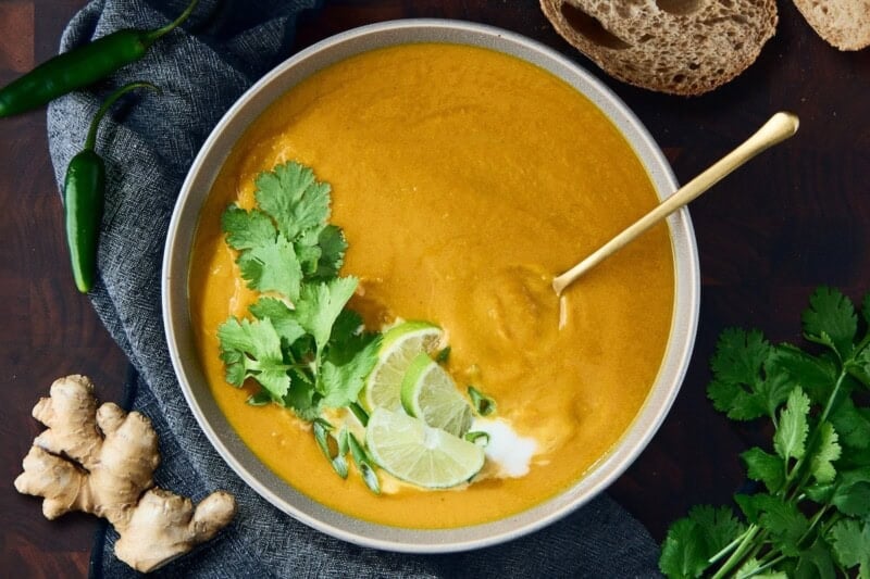 Thai sweet potato soup