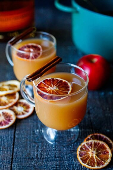 hot bourbon Apple Cider