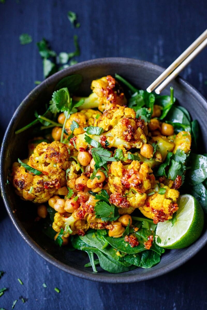 Turmeric Coconut Cauliflower Curry Recipe | Feasting At Home