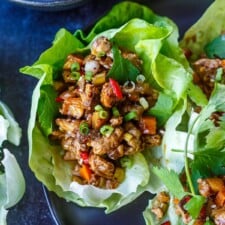 Asian Chicken Lettuce Wraps