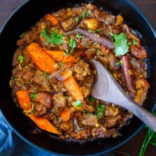 Moroccan Lamb Tagine with Dried Apricots