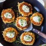 These crispy hearts-of-palm "crab" cakes are a delicious vegetarian appetizer inspired by classic crab cakes. Flaky, savory, and served with a bright lemon-dill sauce, they're perfect for entertaining or a light meal. Gluten-free adaptable.