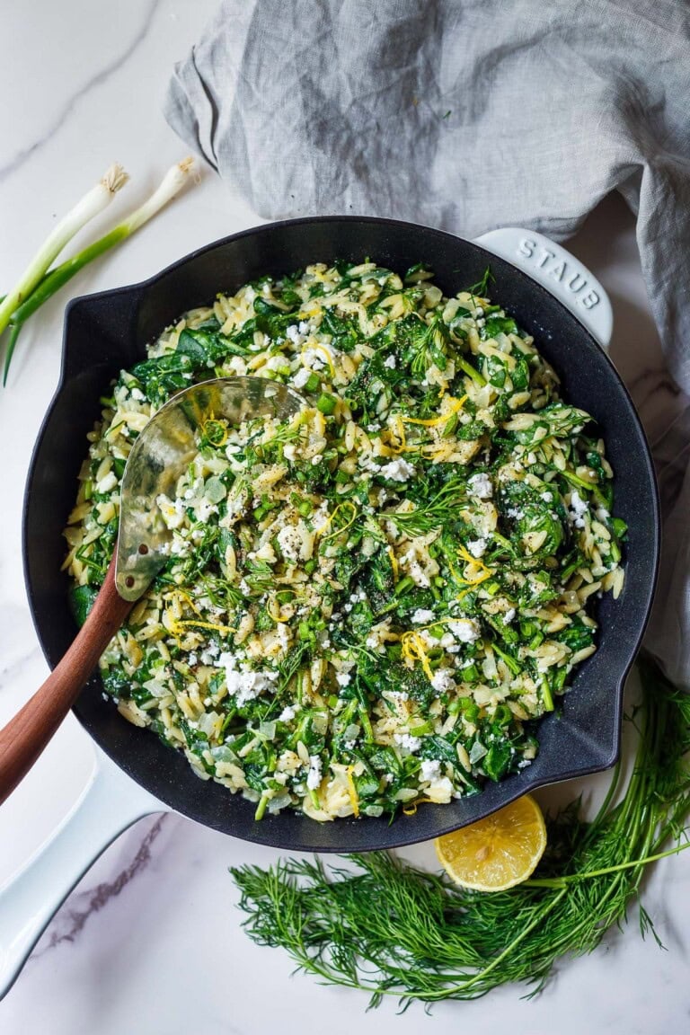 Creamy Spanakopita Orzo