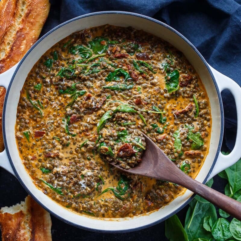 Creamy Tuscan Lentils