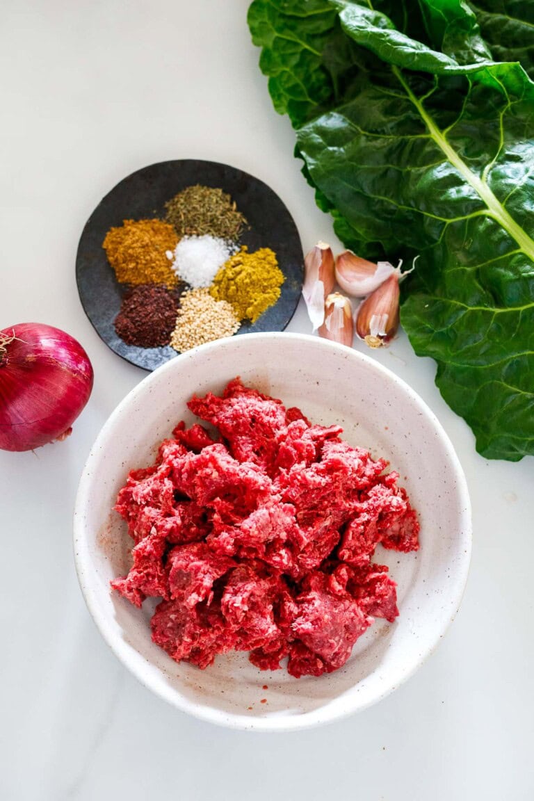 Za'atar Beef and Greens | Feasting At Home